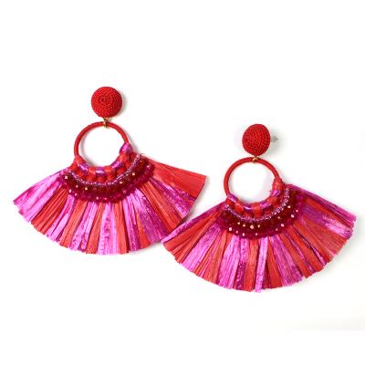 China New Fashion Environmentally Friendly Handmade Jewelry Earrings Eco-friendly Tassel Earrings for sale