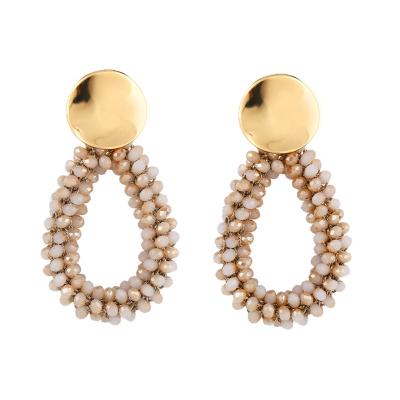 China Women's Fashion Charm Rhinestone Eco-Friendly Earrings Lightweight And Simple Jewelry for sale