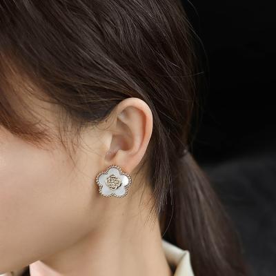 China Latest TRENDY earrings women stud women flower earrings stud silver cherry jewelry women earrings for sale