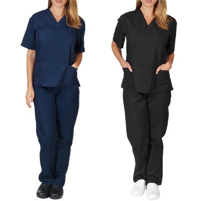 China Hospital Uniform Scrubs Sets High Quality Hospital Uniforms Scrubs Nurses Doctors Uniforms Sets Medical for sale