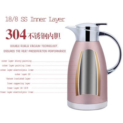 China Business Coffee Carafe 60 Ounce Thermos Coffee Kettle Household Bottle Insulated Double Walled Vacuum Kettle for sale