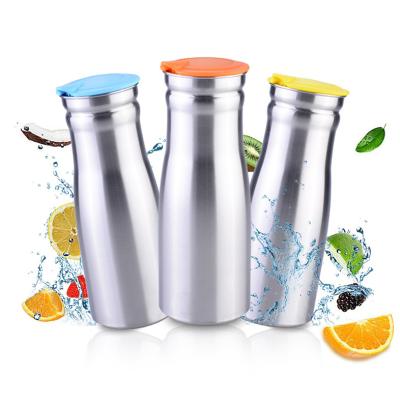 China Sustainable Household Use 0.8L 1L Small Stainless Steel Water Pot For Cold Drink Restaurant Ptisan Bottle Korean for sale