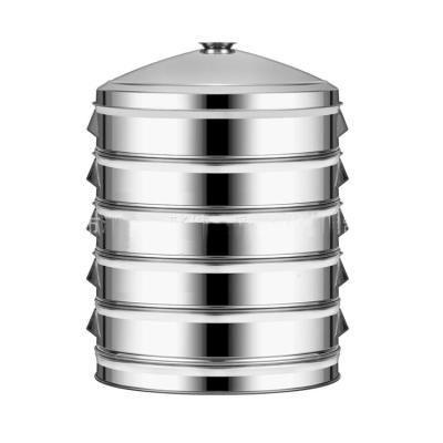 China Eco-freindly stainless steel dim sum steamer 5 layers dim sum steamer for restaurant hotel canteen 35-80CM for sale