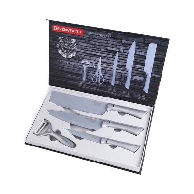 China 2021 Viable NEW Cleaver's Kitchen Knife Set Stainless Steel Chef Knives Promotion Box Packing Sample Available for sale