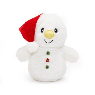 China Cute Doll Christmas Plush Stuffed Soft Doll Snowman Christmas Decoration for sale