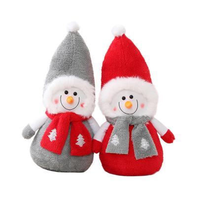 China Cute Doll Funny Cute Christmas Snowman Stuffed Plush Toys Home Decoration Gift Stuffed Toys for sale