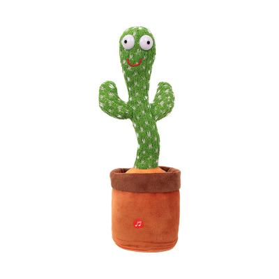 China Cute Doll Cute Stuffed Flowerpot Twisting Dance Cactus Doll Talking Singing Music Dancing Cactus Talking Plush Toy for sale