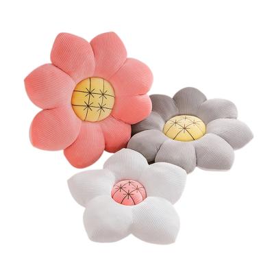 China Cute Doll Fashion Colorful Plush Flower Pillow Cushion Stuffed Soft Toy Plush Flower for sale