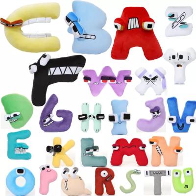 China Cute Doll New Arrival Alphabet Magnetic Letters A-p Pillow Baby Kid Education Interactive Toys Plush Alphabet Lore for sale