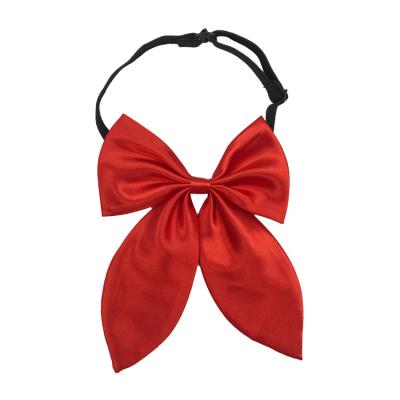 China Plain JK Uniform Polyester Bowties School Style Women Simple Bow Tie for sale