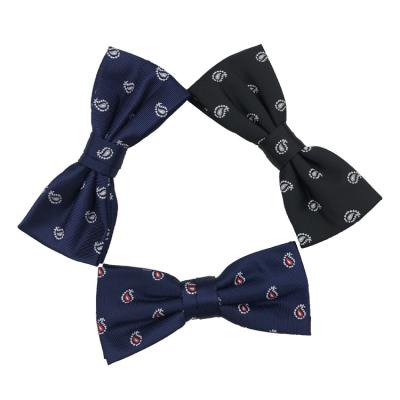 China Custom Dobby Mens Bow Ties 100% Silk Party Bowties for sale