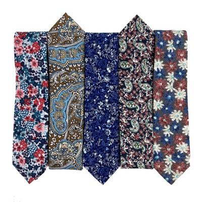 China Soft Wholesale Hot Selling Flower Tie For Men Floral Ties Men for sale