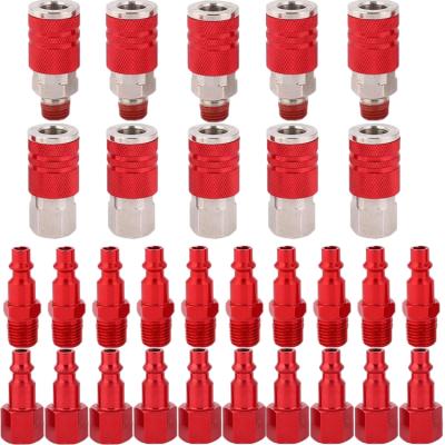 China 30pcs Industrial Male Type Air Compressor Accessory Set For Universal 1/4inch Iron Air Fittings RUNDA-002 for sale