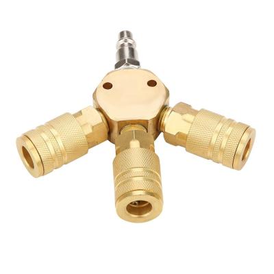 China 3 in 1 America Air Coupler Air Quick Connector RUNDA-006 for sale