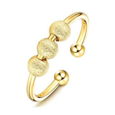 China New Hot Selling Trend Spinner Adjustable Open Rings Wiggle Rings Worry Rings For Women for sale