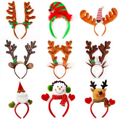 China Party Fashion Assorted Design For Christmas Party Favors Christmas Decoration Supplies Headband Women Christmas Headband for sale