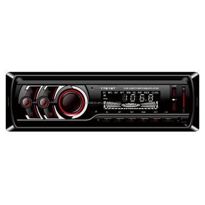 China Handsfree Car Stereo 1 Din BT Car Radio Receiver Audio and Microphone USB MP3 Player FM Handsfree Calling Built-in Radio for sale