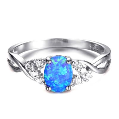 China Fashion OPAL DIAMOND RING Polynesian Rings Jewelry Personality Hawaiian Opal Jewelry for sale