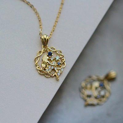 China CLASSIC Simplicity s925 Jewelry Mermaid Necklace 14k Gold Plating Polynesian Polynesian Hawaiian Necklace for sale