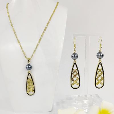 China Fashion Samoa Jewelry Set Pearl Set Hawaii Jewelry Set Wholesale for sale