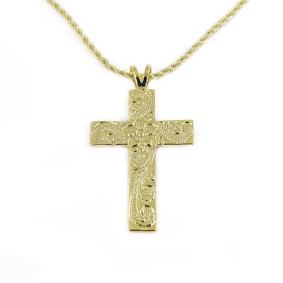 China Fashion Gold Pacific Island Hawaiian Cross Necklace Pendant Jewelry for sale