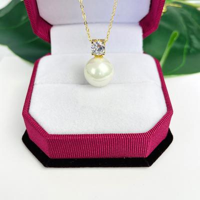 China SHUIIN Hot Selling CLASSIC Diamond Pearl Necklace Jewelry Hawaiian Pendant Jewelry In Women's Accessories for sale