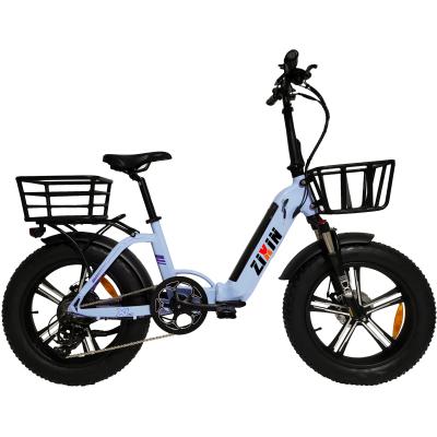 China Aluminum alloy city electric ebike bicycle with cheap and high quality rear 48V 500W basket motor for sale