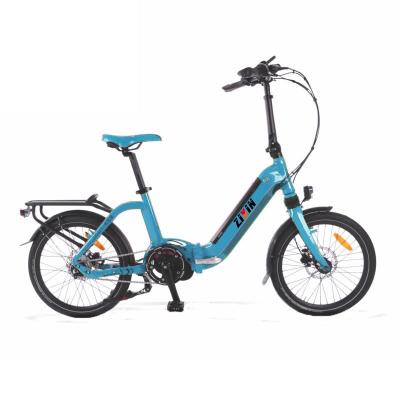 China Foldable aluminum alloy city electric bicycle city ebike 36V10.4Ah battery 36V 250W rear motor for sale