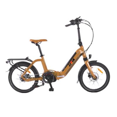 China Aluminum alloy city ebike 36V10.4Ah battery 36V 250W rear motor foldable urban electric bicycle for sale