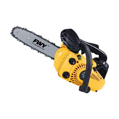 China 2-Stroke Chainsaw 10 Inch Single Cylinder Shafts Steel Chainsaw 25.4cc Gasoline Branded Gasoline Chainsaw for sale