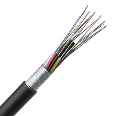 China FTTH Fiber Optic Cable ADSS GYTA GYTS GYXTW Outdoor Pipe Directly Buried 4 8 12 24 48 96 144 288 Core Fiber Optic Cable for sale