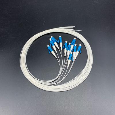 China Telecommunication FTTH SC APC UPC 12core 0.9mm 2.0mm Pigtail LC/UPC Optical Fiber Pigtail 3.0mm for sale