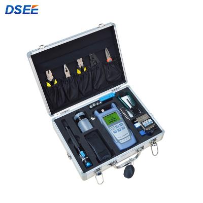 China FTTH Fiber Cleaver FTTH Cold Junction Toolkit Newly Upgraded Value 25 Piece Set Toolbox Fiber Optic Equipment for sale