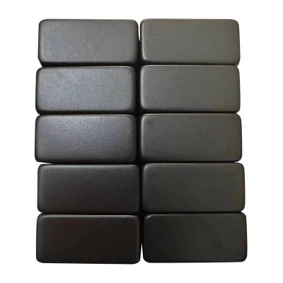 China NdFeB rare earth magnet high performance shape square black epoxy coating strong magnet for sale