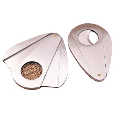 China Fashion and Yiwu feimiao stainless steel single cigar cutter, water drops shape stainless steel cigar cutter for sale