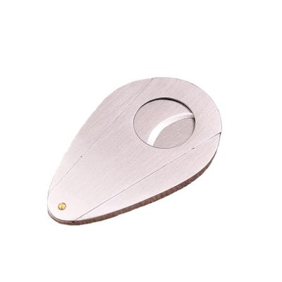 China Fashion And Simple Stainless Steel Cigar Cutter , Water Drops Shape Stainless Steel Cigar Cutter for sale