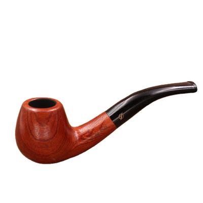 China Wholesale Minimalist Red Wooden Resin Tobacco Pipe Smoking Pipe YunAng Porcelain Weed Wooden Tobacco Pipe for sale