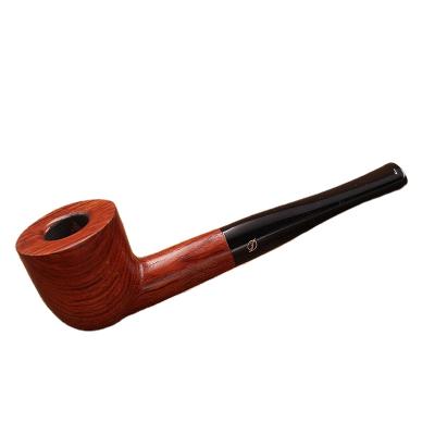 China Minimalist china border black high-end handmade wooden smoking pipe for sale