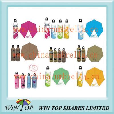 China 5 Folds Bottle Feature Umbrella for sale