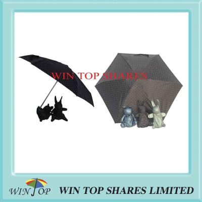 China Rabbit Shopping Bag 5 Folding Umbrella for sale