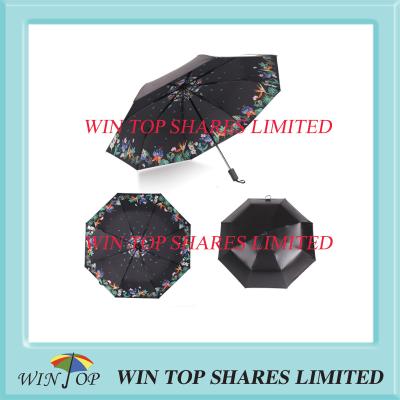 China Super UVB resistance black adhesive parasol from umbrella manufacturer for sale