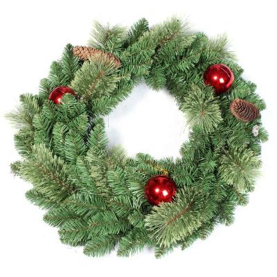 China Christamas Decoration Amazon New Products Christmas Braid 45CM PVC Christmas Garland Decoration for sale