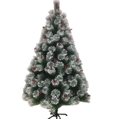 China Top Selling PET Artificial Christmas Tree Flocking Decoration Pine Needlle Tree for sale