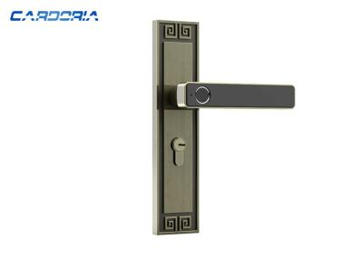 China Cerradura de puerta elegante de la huella dactilar retra del estilo con la batería de litio recargable en venta