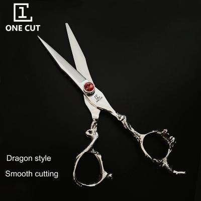 China Professional Hair Cutting Scissors 440C Steel Cutting Scissors Dragon Scissors Classic Barber Scissors for sale