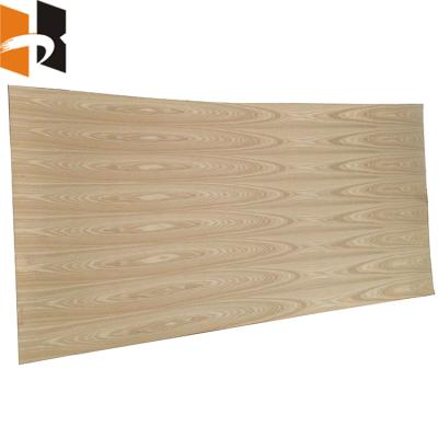 China AA Grade 3mm Interior Poplar Core Natural Ash Wood Veneered Fancy Plywood Door for sale