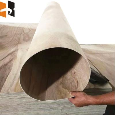 China Make Shape Indonesian Hardwood Plywood Bending Plywood For Furniture Decoration zu verkaufen