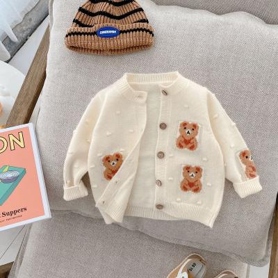 China Autumn And Winter New Style Children's Long Sleeve Breathable Warm Cartoon Loose Cardigan Tops for sale