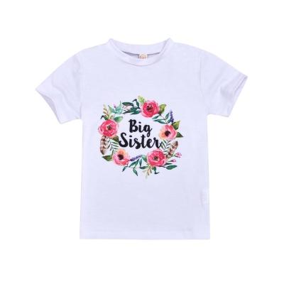 China Latest Viable New Style Shirts For White Sister Shirts Children Summer Garbage Shirts For Girl for sale