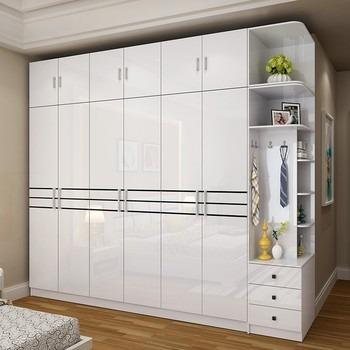 China Paint Modern Wooden Bedroom Closet Storage Cabinet for sale